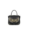  Braccialini - Borsa a mano in simil pelle con patta e borchie