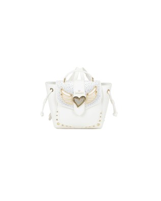 Braccialini - Zainetto donna in simil pelle con tracolla e borchie Rock
