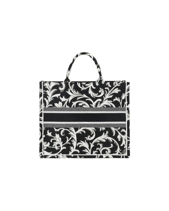  Braccialini - Borsa a mano in tessuto grande con tracolla Queen