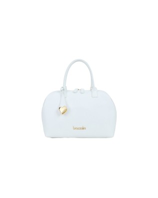 Braccialini - Bauletto in pelle con doppi manici e tracolla Michelle