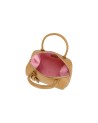  Braccialini - Bauletto in pelle con doppi manici e tracolla