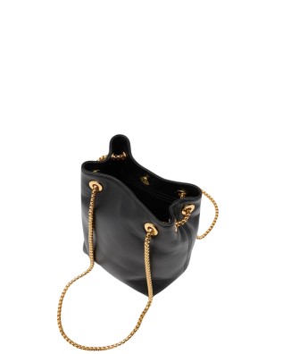  Trussardi - Borsa a Secchiello con Catena in Nappa Orbita Mini 2