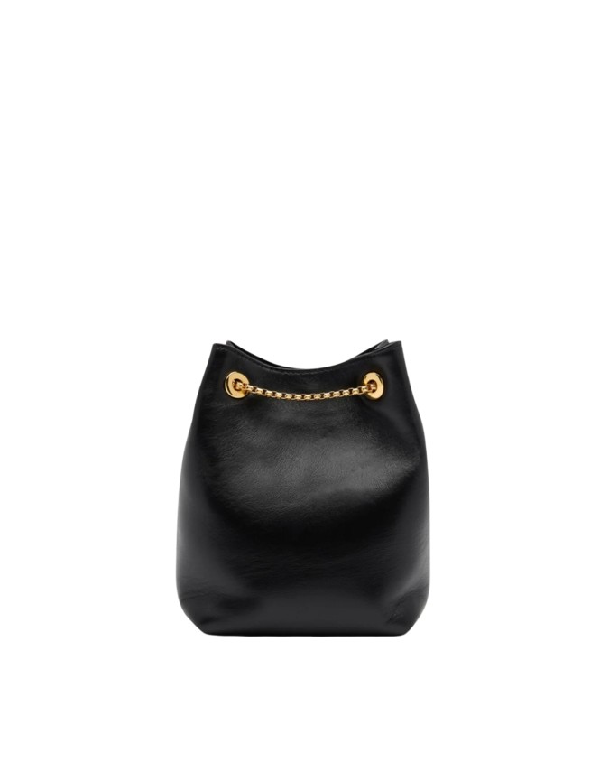  Trussardi - Borsa a Secchiello con Catena in Nappa Orbita Mini