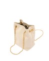  Trussardi - Borsa a Secchiello con Catena in Nappa Orbita Mini