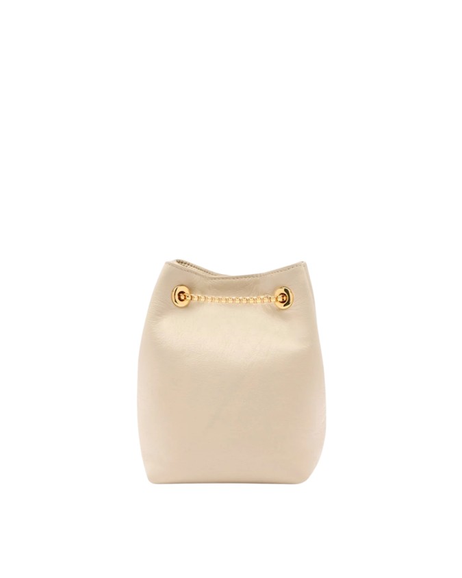  Trussardi - Borsa a Secchiello con Catena in Nappa Orbita Mini