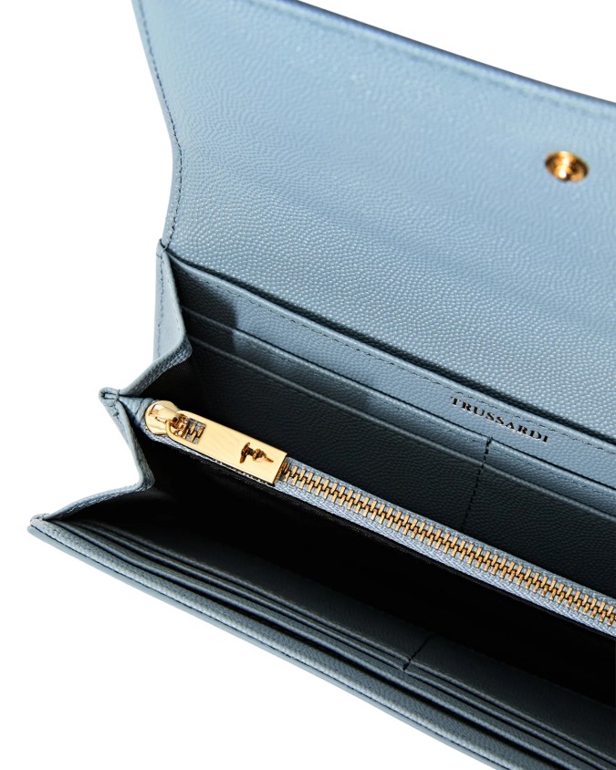  Trussardi - Portafoglio con Patta in Pelle Cameo Continental