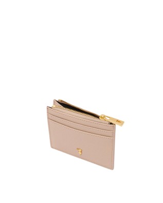 Trussardi -  Cameo Leather Credit Card Holder - Nude 2