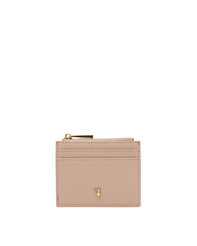  Trussardi - Porta carte di Credito in Pelle Cameo