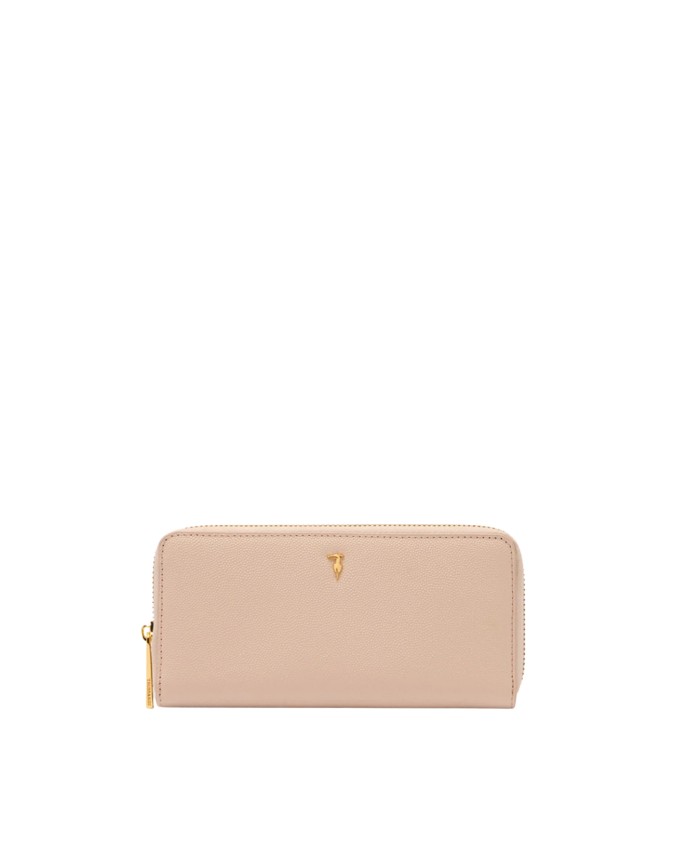  Trussardi - Portafoglio Zip Around in Pelle Cameo