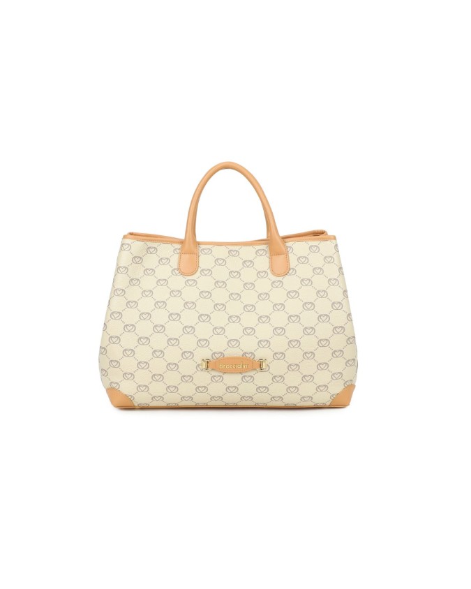 Braccialini - Borsa a mano grande in pelle con tracolla