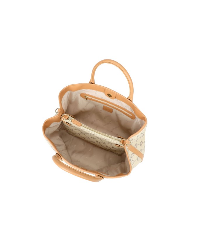  Braccialini - Borsa a mano grande in pelle con tracolla