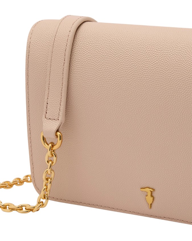  Trussardi - Borsa a Tracolla con Patta in Pelle Cameo