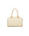  Braccialini - Borsa a mano bauletto in pelle stampata Monogram