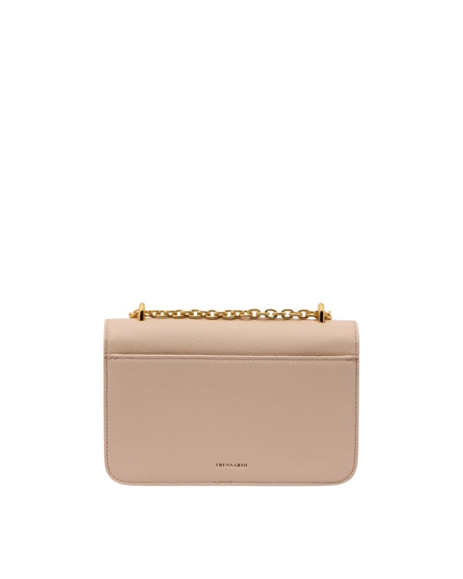  Trussardi - Borsa a Tracolla con Patta in Pelle Cameo Small