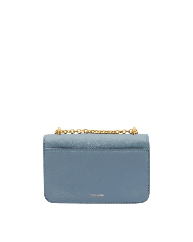 Trussardi - Borsa a Tracolla con Patta in Pelle Cameo Small