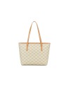  Braccialini - Borsa a spalla shopping in pelle stampata