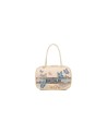  Braccialini - Borsa bauletto con due manici e tracolla in