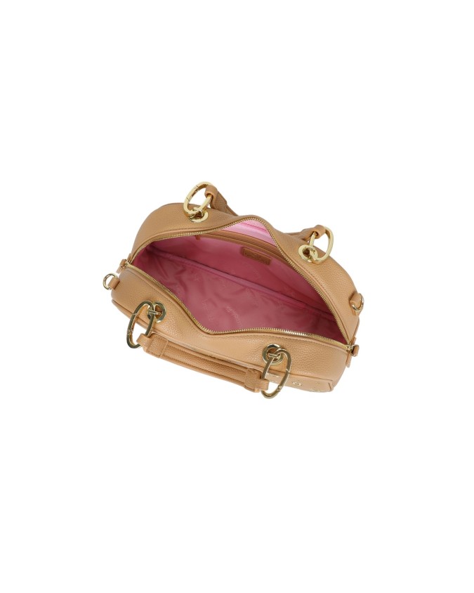  Braccialini - Borsa bauletto in simil pelle con borchie e