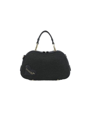 Braccialini - Borsa bauletto a tracolla in tessuto intrecciato Candy