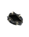  Braccialini - Borsa bauletto a tracolla in tessuto intrecciato