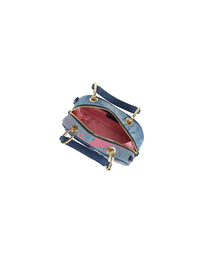 Braccialini - Bauletto piccolo in tessuto jeans Candy