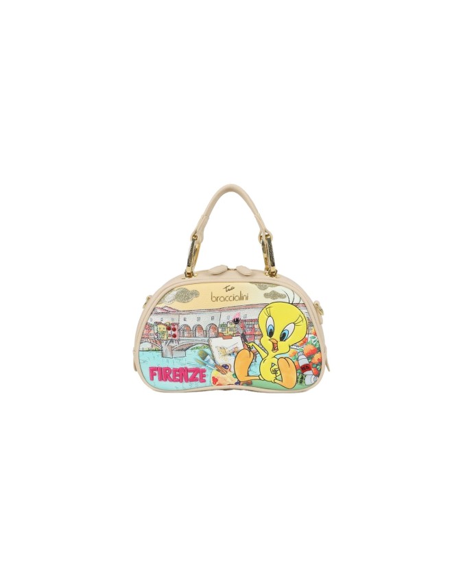  Braccialini - Borsa a mano bauletto in simil pelle Titti