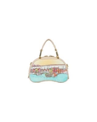 Braccialini - Borsa a mano bauletto in simil pelle Titti Cartoline LT 2