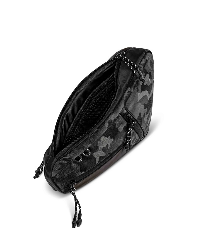  Esercito - Tracolla Monospalla con Tasche in Tessuto RPET