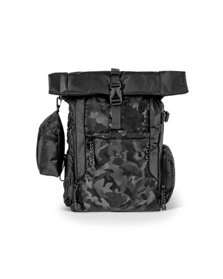 Esercito - Raptor RPET Fabric Rolltop Backpack - Black