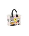  Braccialini - Tote bag in tessuto canvas stampa Looney Tunes