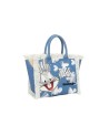  Braccialini - Tote bag in tessuto canvas stampa Bugs Bunny