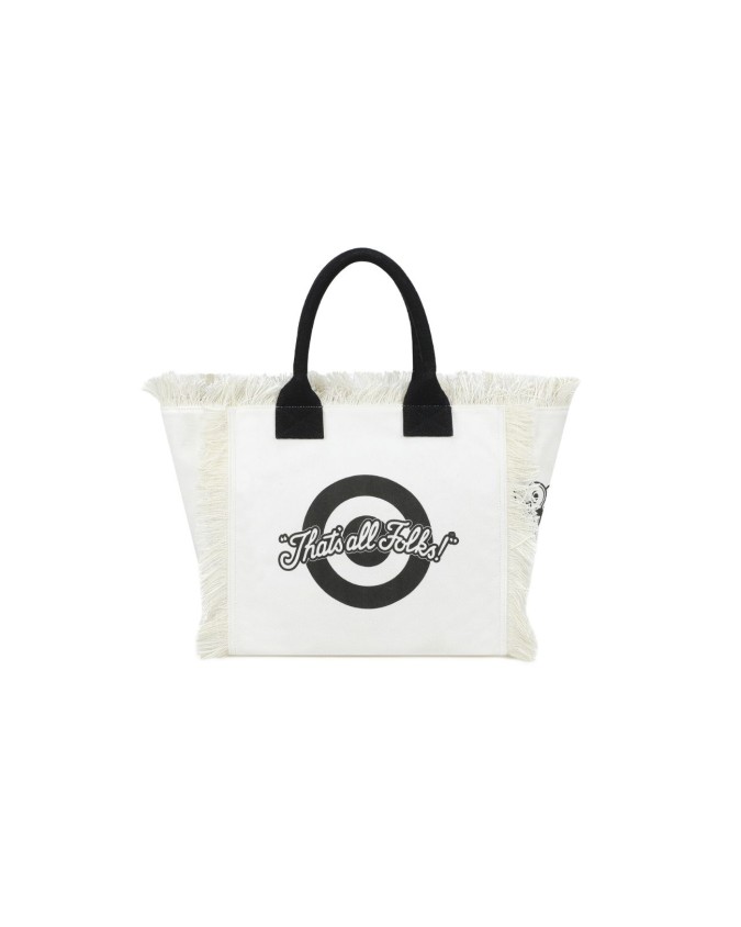  Braccialini - Tote bag in canvas con stampa Duffy Duck Summer