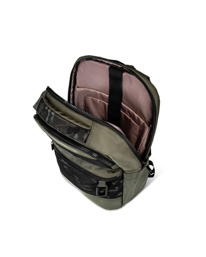  Esercito - Zaino con Tasca Frontale Porta Pc 14" in Nylon Tg.