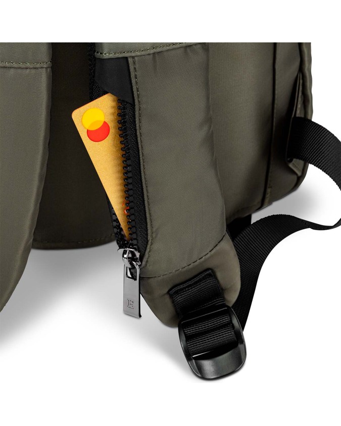  Esercito - Zaino con Tasca Frontale Porta Pc 14" in Nylon Tg.