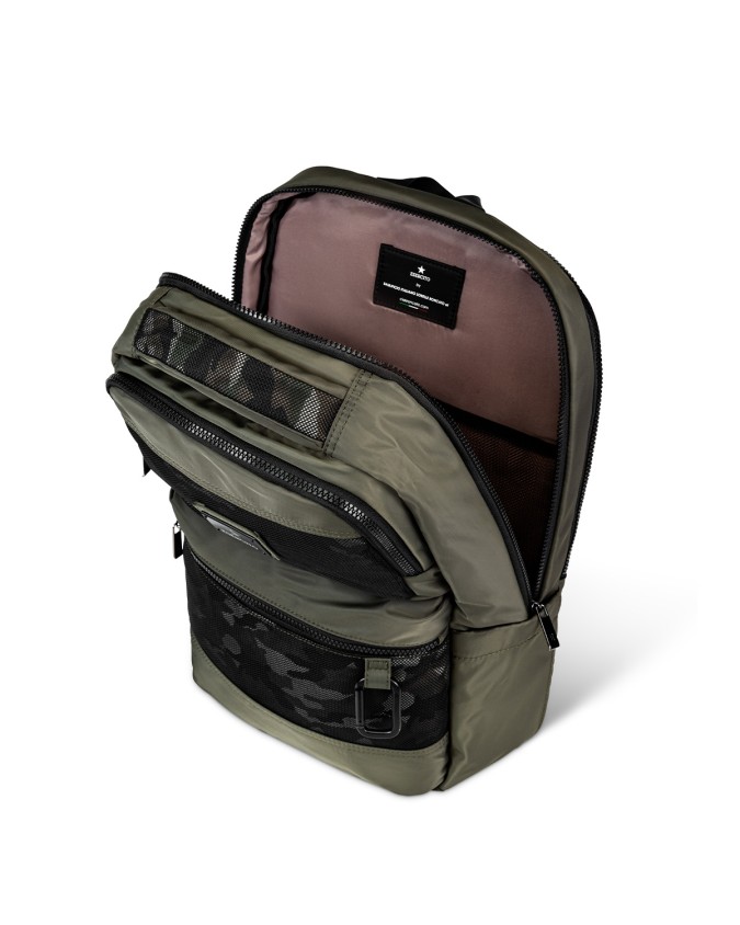  Esercito - Zaino con Tasca Frontale Porta Pc 15" in Nylon Tg.