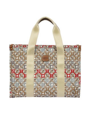 Bric's - Square Handbag, Size M, in Opera Nylon X-Bag