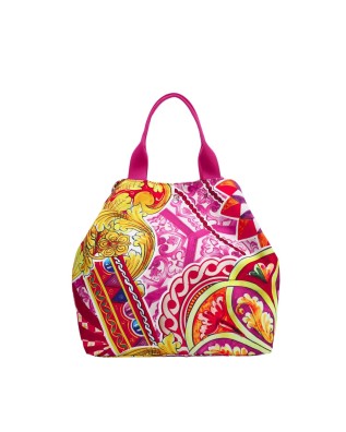 Ynot - Borsa a spalla shopping XL in nylon Modica