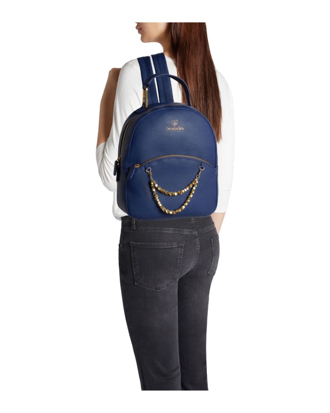  Braccialini - Zainetto donna in simil pelle con catena
