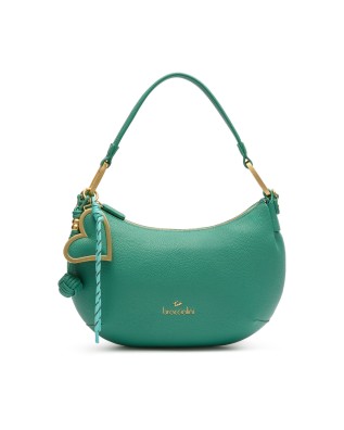  Braccialini - Borsa a spalla in simil pelle con charm Beth