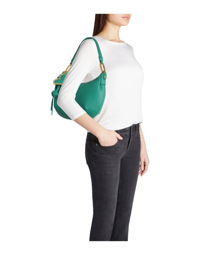  Braccialini - Borsa a spalla in simil pelle con charm Beth