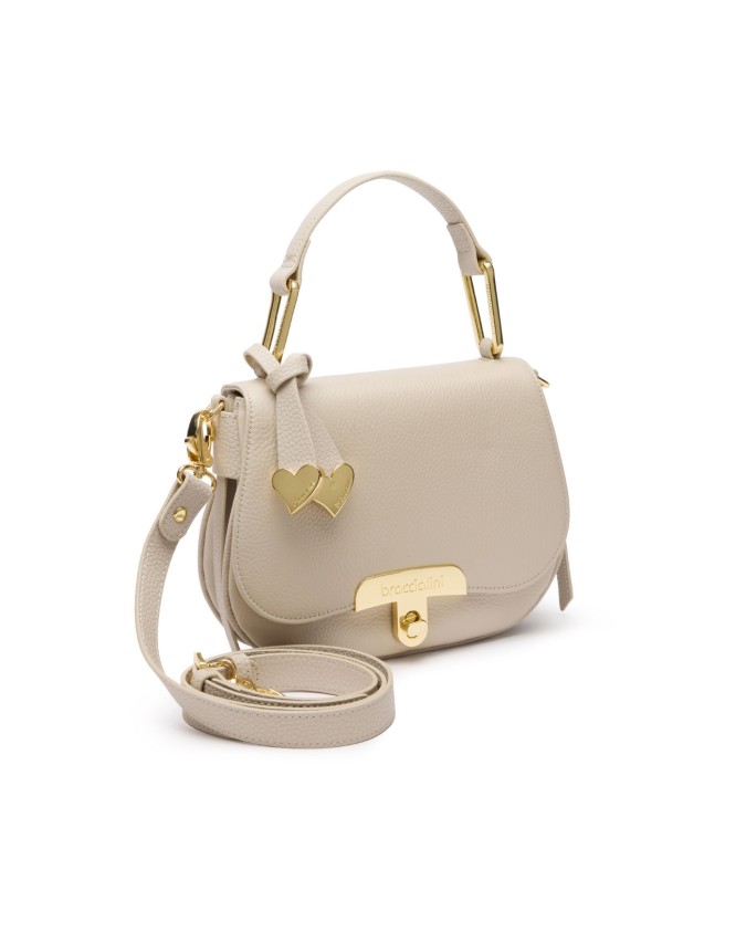  Braccialini - Borsa a mano in pelle con patta Michelle