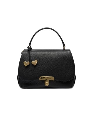 Braccialini - Michelle medium leather handbag with a flap...