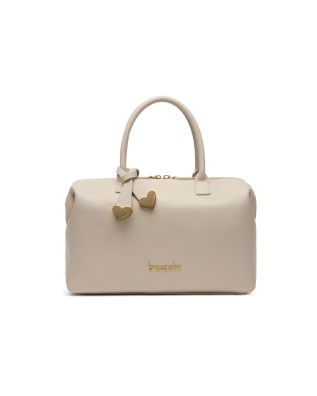  Braccialini - Bauletto in pelle con doppi manici e tracolla