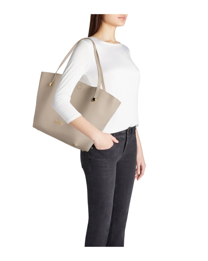  Braccialini - Borsa shopping morbida in pelle Ariel