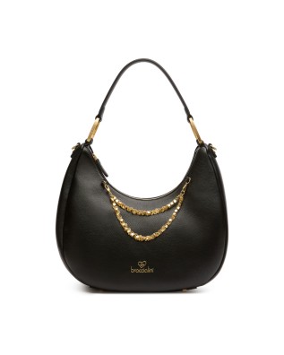  Braccialini - Borsa a Spalla Hobo in Simil Pelle con Catena 2