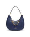  Braccialini - Borsa a Spalla Hobo in Simil Pelle con Catena