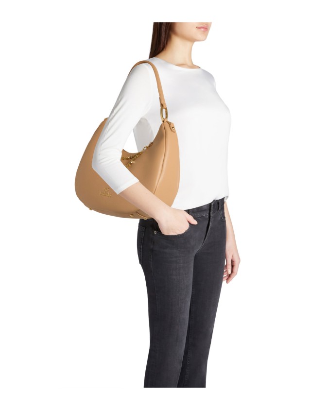  Braccialini - Borsa a Spalla Hobo in Simil Pelle con Catena