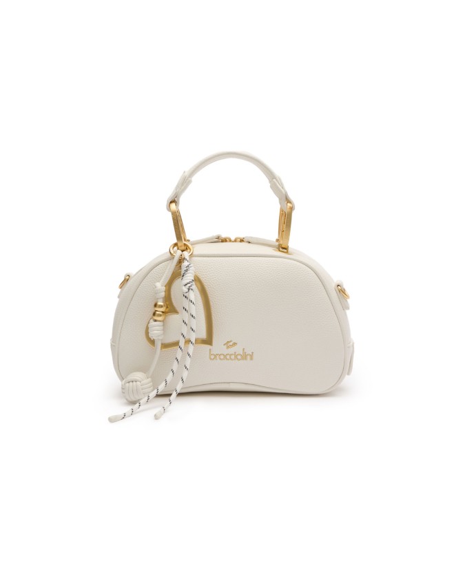  Braccialini - Borsa Bauletto Piccola con Tracolla e Charm