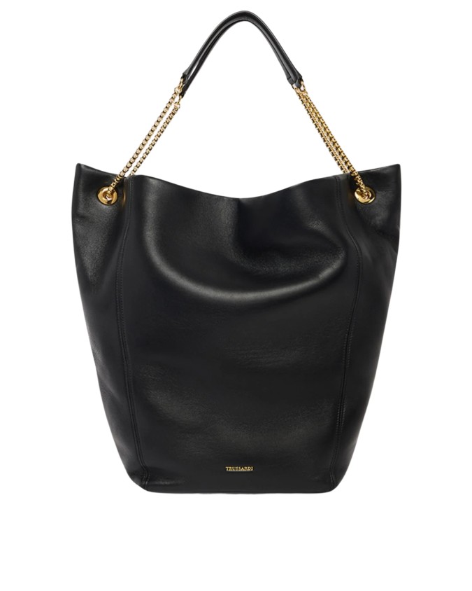  Trussardi - Borsa a spalla in pelle con catena Orbita