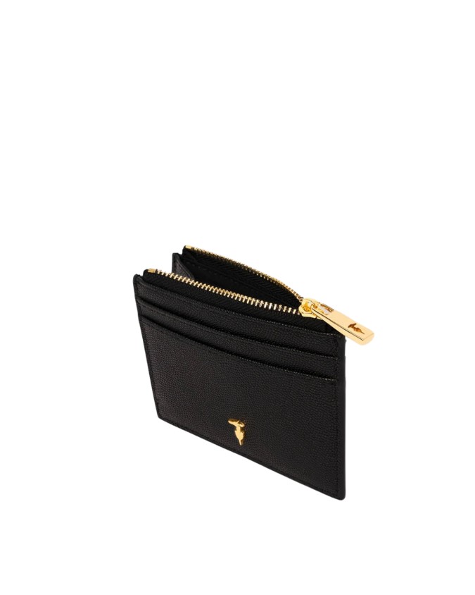  Trussardi - Porta carte di Credito in Pelle Cameo